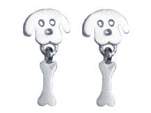 Sztyfty pies i kość srebro 