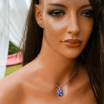 Wisiorek Rivoli w szarości i kolorach stali Swarovski kryształ - 4