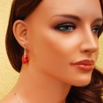 KOLCZYKI MIGDAŁY ASTRAL PINK 22 MM - 3