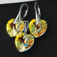 Komplet opalizujący serce 14 mm Crystal Ab Swarovski Crystals