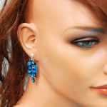 SWAROVSKI GRONKA Z DYSKÓW BERMUDA BLUE SATELITKI - 2