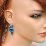 SWAROVSKI GRONKA Z DYSKÓW BERMUDA BLUE SATELITKI - 3