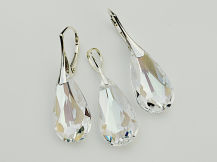 KOMPLET TEARDROP migdał moonlight