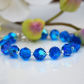 BRANSOLETKA KORALIKI CAPRI BLUE i indicolite SWAROVSKI