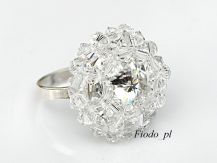 PIERŚCIONEK RIVOLI CRYSTAL W OPRAWIE