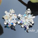 MAŁE KOLCZYKI JEŻE CRYSTAL AB - 2