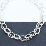 Bransoletka migdałki twist silver krystaliczna crystal Swarovski - 5