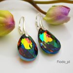 KOLCZYKI MIGDAŁ VITRAIL MEDIUM 22MM SWAROVSKI CRYSTALS - 3