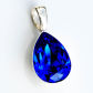 WISIOREK ŁEZKA SZAFIR  W SREBRZE MAJESTIC BLUE SWAROVSKI