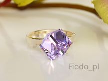 PIERŚCIONEK KOSTKA VIOLET