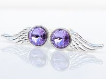 SKRZYDŁA Z FIOLETOWYM KAMIENIEM WINGS VIOLET