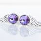 SKRZYDŁA Z FIOLETOWYM KAMIENIEM WINGS VIOLET