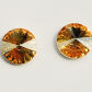 Sztyfty rivoli koła golden shadow złote Swarovski crystals 8 mm
