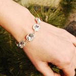 BRANSOLETKA Z KRYSZTAŁAMI  SWAROVSKI KWADRATY - 5