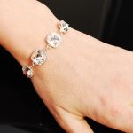 BRANSOLETKA Z KRYSZTAŁAMI  SWAROVSKI KWADRATY - 7