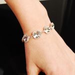 BRANSOLETKA Z KRYSZTAŁAMI  SWAROVSKI KWADRATY - 6