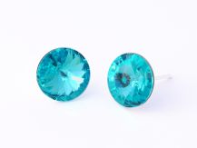 SZTYFTY RIVOLI  SWAROVSKI TURKUSOWE