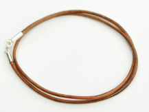 Rzemyk skóra 45 cm brązowy