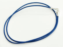 Rzemyk skóra 45 cm granatowy