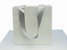 BIAŁA TORBA PREZENTOWA kremowa 15X5 CM