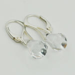 Kolczyki krople stożek 14 mm crystal delikatne - 5