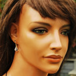 Kolczyki krople stożek 14 mm crystal delikatne - 7