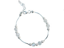 BRANSOLETKA CRYSTAL KRYSZTAŁOWA DELIKATNA ŚLUBNA