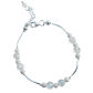 BRANSOLETKA CRYSTAL KRYSZTAŁOWA DELIKATNA ŚLUBNA