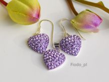 KOMPLET SERCE VIOLET PROMOCJA