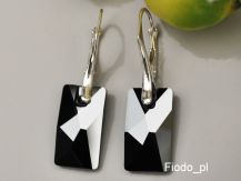 Kolczyki PENDULAR JET czarne błyszczące SWAROVSKI