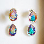 SWAROVSKI ORGINALNY MIGDAŁ NAUSZNICA OPALIZUJĄCY - 3