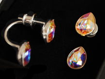 SWAROVSKI ORGINALNY MIGDAŁ NAUSZNICA OPALIZUJĄCY