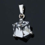 KOSTKA W SREBRZE 8MM CRYSTAL - 5