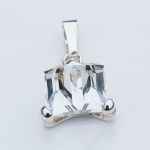 KOSTKA W SREBRZE 8MM CRYSTAL - 2