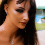 KOSTKA W SREBRZE 8MM CRYSTAL - 7
