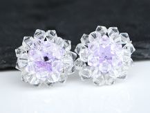 RIVOLI KOLCZYKI CRYSTAL Z FIOLETEM