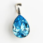 WISIOREK KROPLA W SREBRZE AQUAMARINE - 2