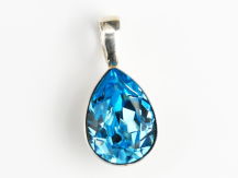 WISIOREK KROPLA W SREBRZE AQUAMARINE
