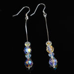 PIĘKNIE OPALIZUJĄCE KOLCZYKI KROPLA SWAROVSKI CRYSTALS - 2