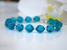 BRANSOLETKA KORALIKI INDICOLITE SWAROVSKI