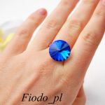 PIERŚCIONEK RIVOLI SWAROVSKI SZAFIR - 3