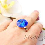 PIERŚCIONEK RIVOLI SWAROVSKI SZAFIR - 4